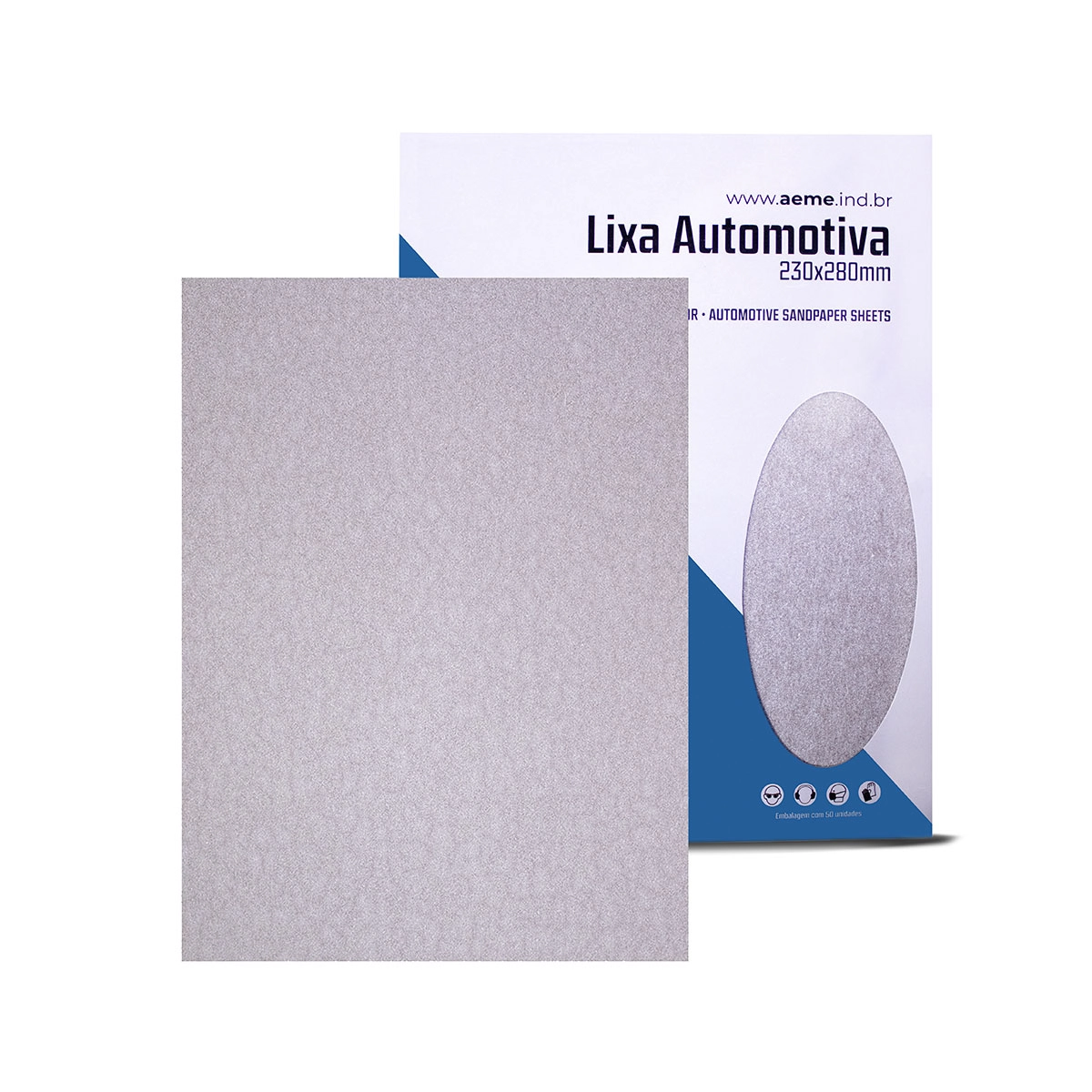 Folha De Lixa Seca Automotiva Aeme Extra 230x280 Unitário - 80