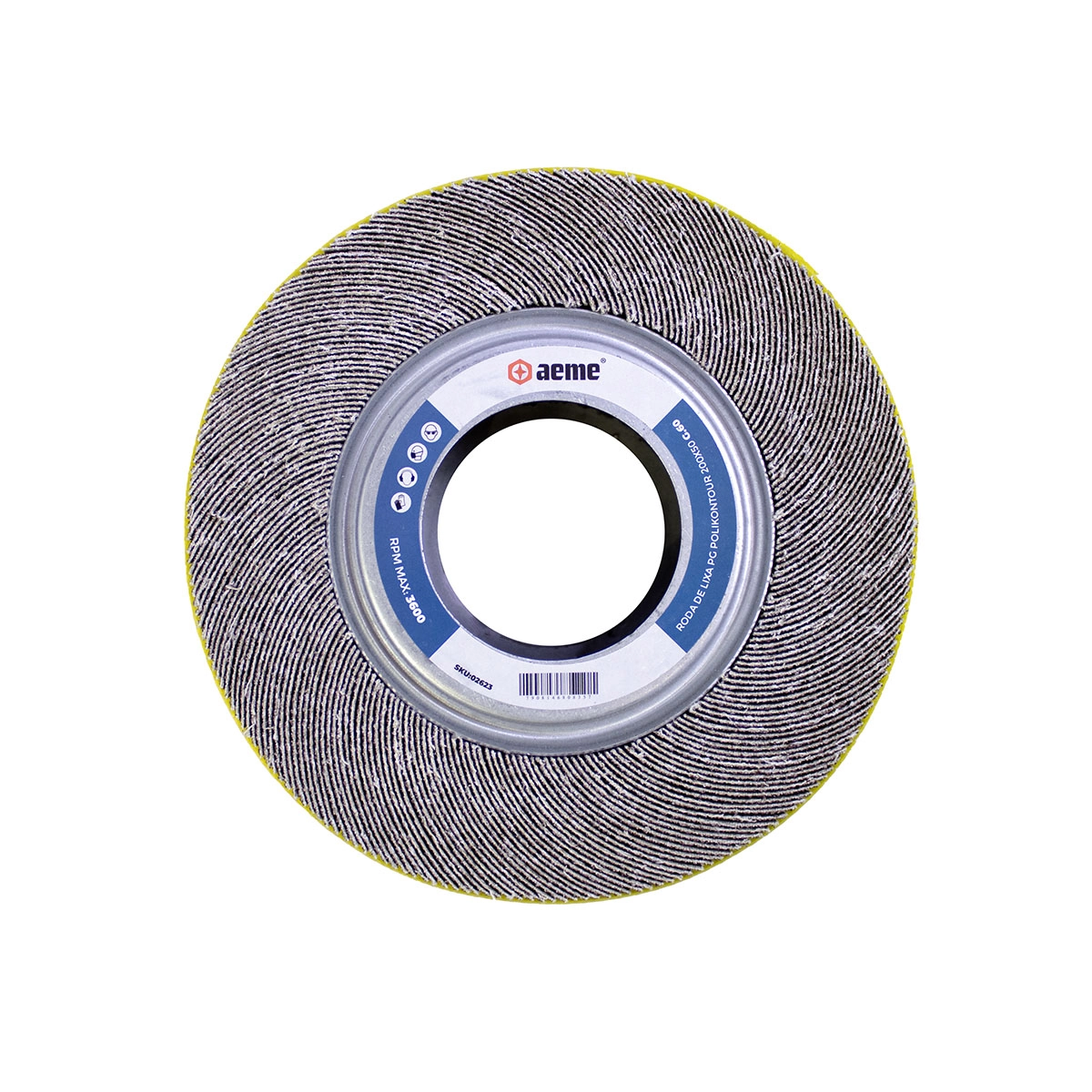 Roda De Lixa Pg Polikontour 200x50 - 60