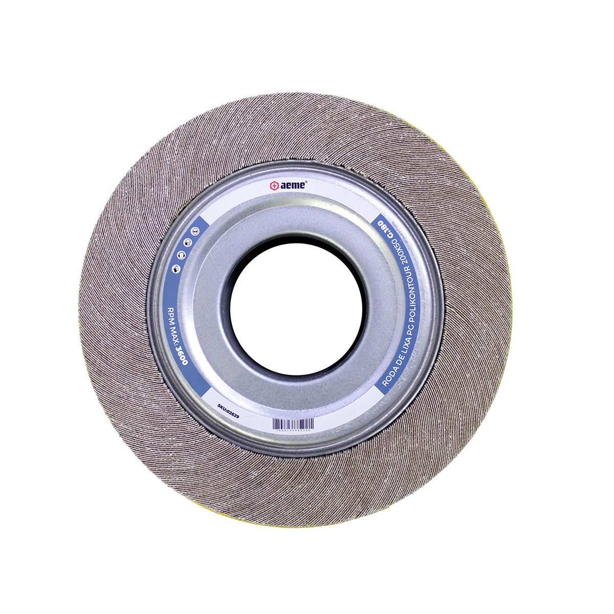 Roda De Lixa Pg Polikontour 200x50 - 180