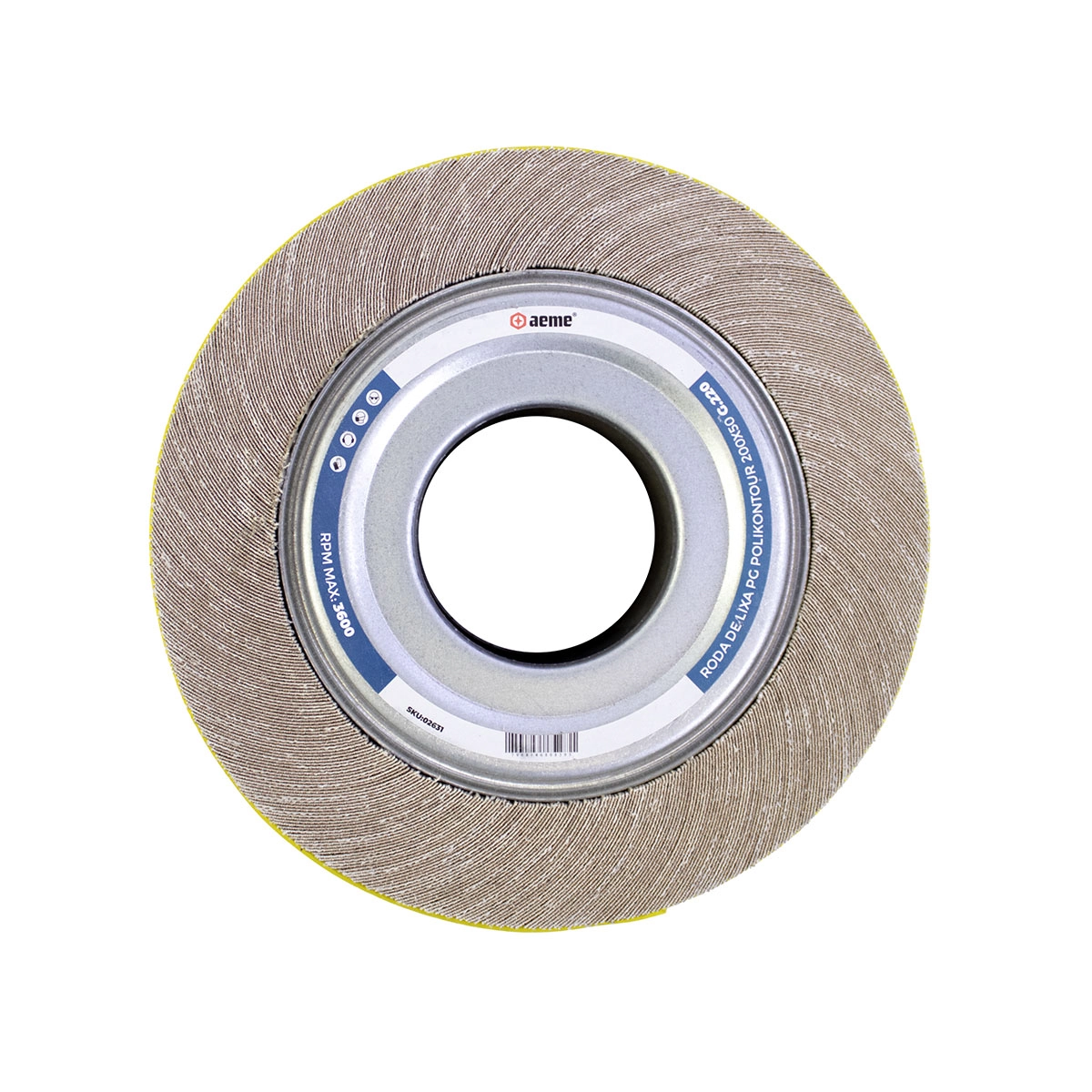 Roda De Lixa Pg Polikontour 200x50 - 220