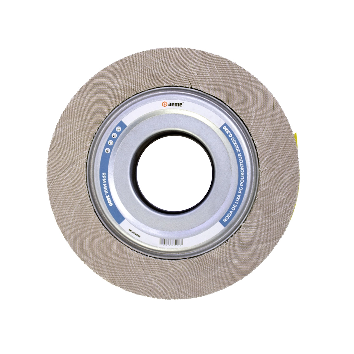 Roda De Lixa Pg Polikontour 200x50 - 320