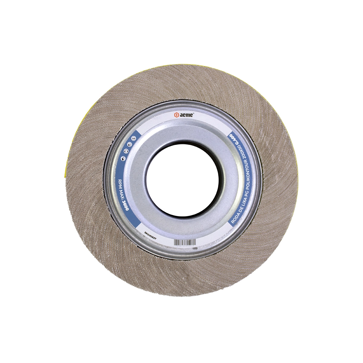 Roda De Lixa Pg Polikontour 200x50 - 400