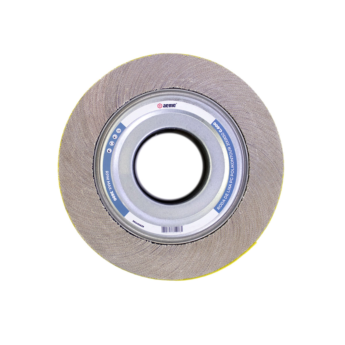 Roda De Lixa Pg Polikontour 200x50 - 600