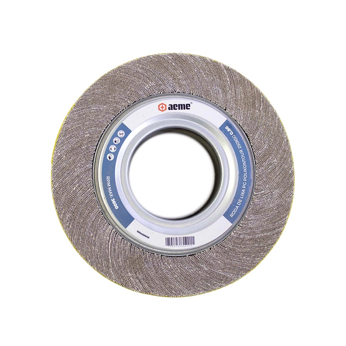 Roda De Lixa Pg Polikontour 250x50 - 80