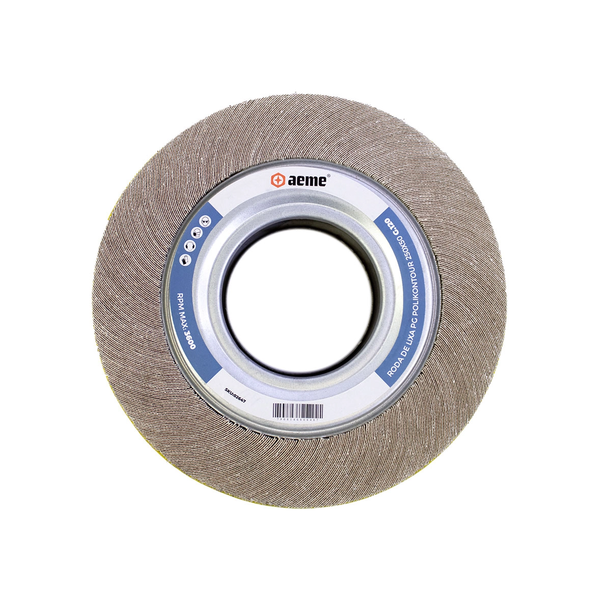 Roda De Lixa Pg Polikontour 250x50 - 120