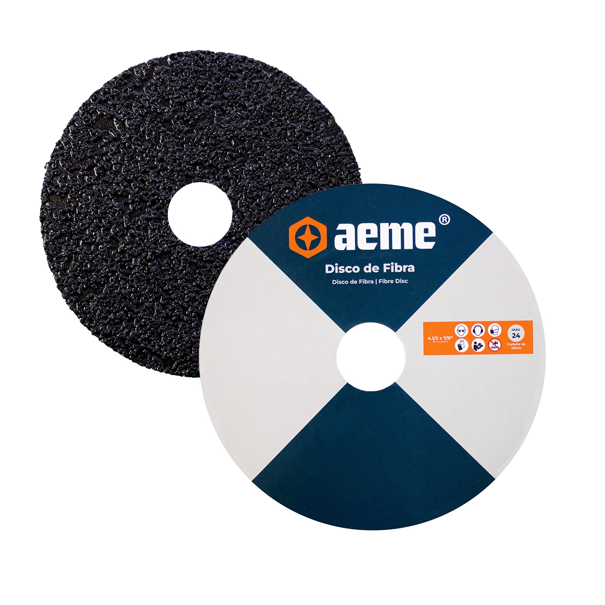 Disco Lixa Aeme Carbeto De Silício Extra 4.1/2" (115mmx22mm) - 24
