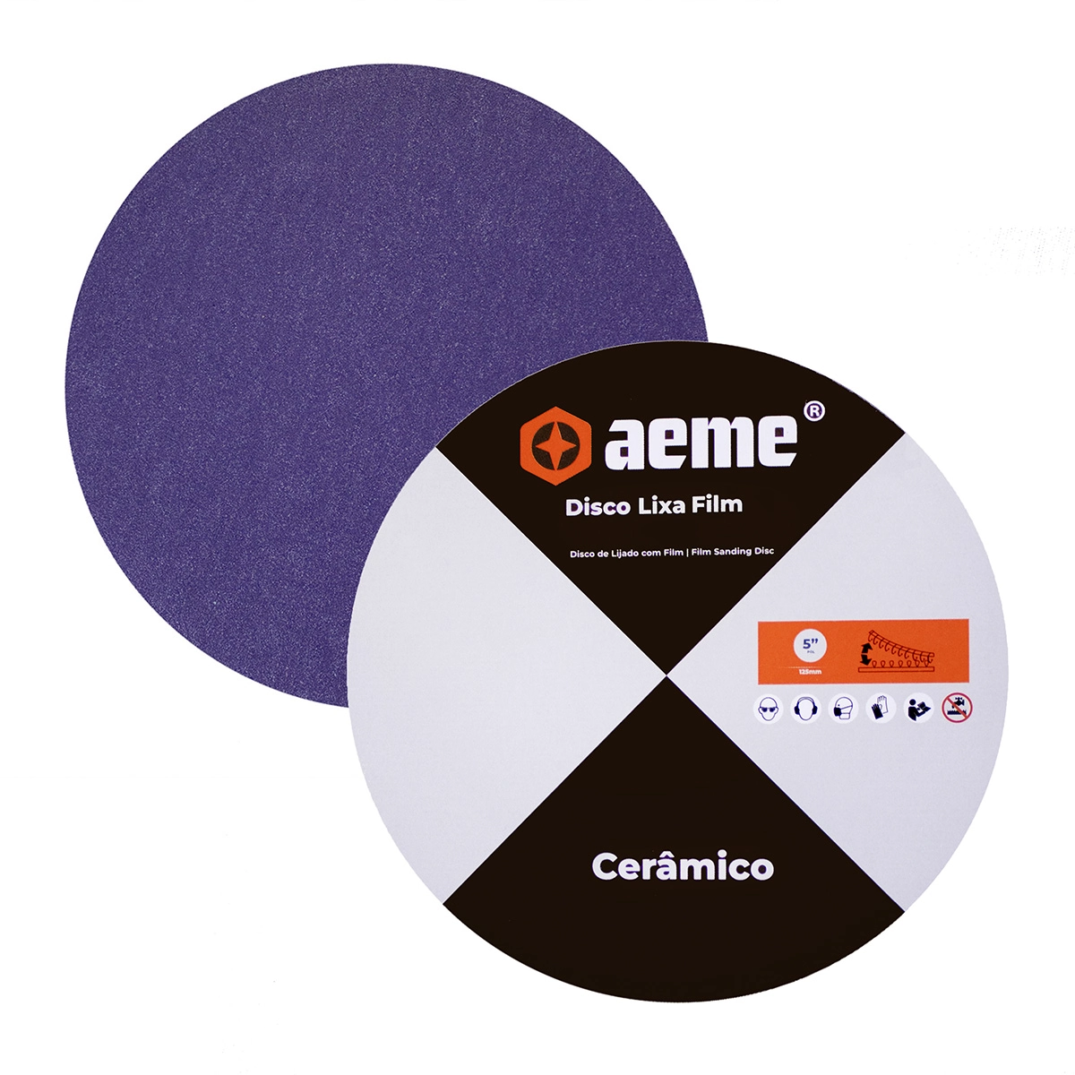 Disco Lixa Pluma Film Cerâmico 125mm (5 Pol) - 150