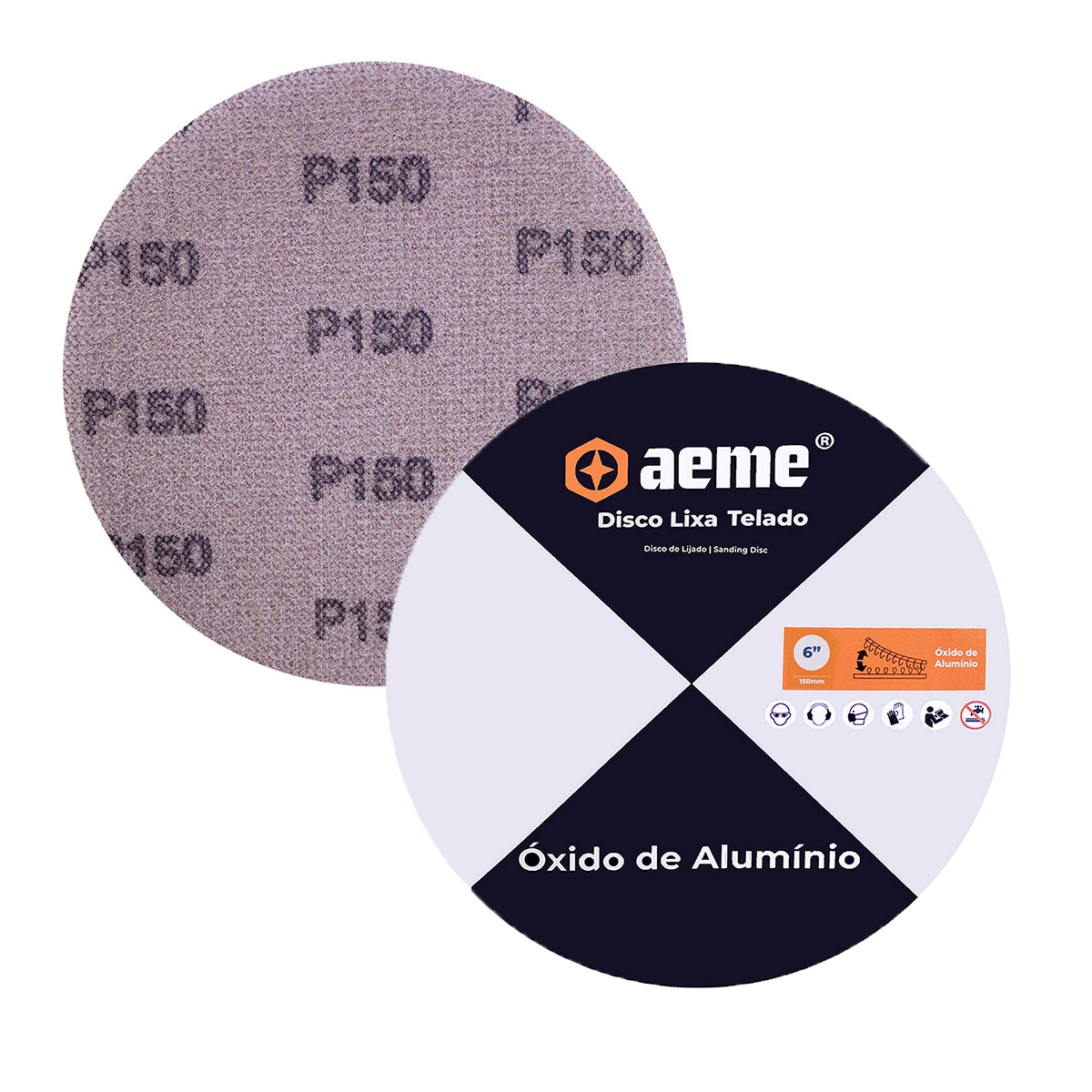 Disco Lixa Pluma Tela Net Aeme 150mm - 150