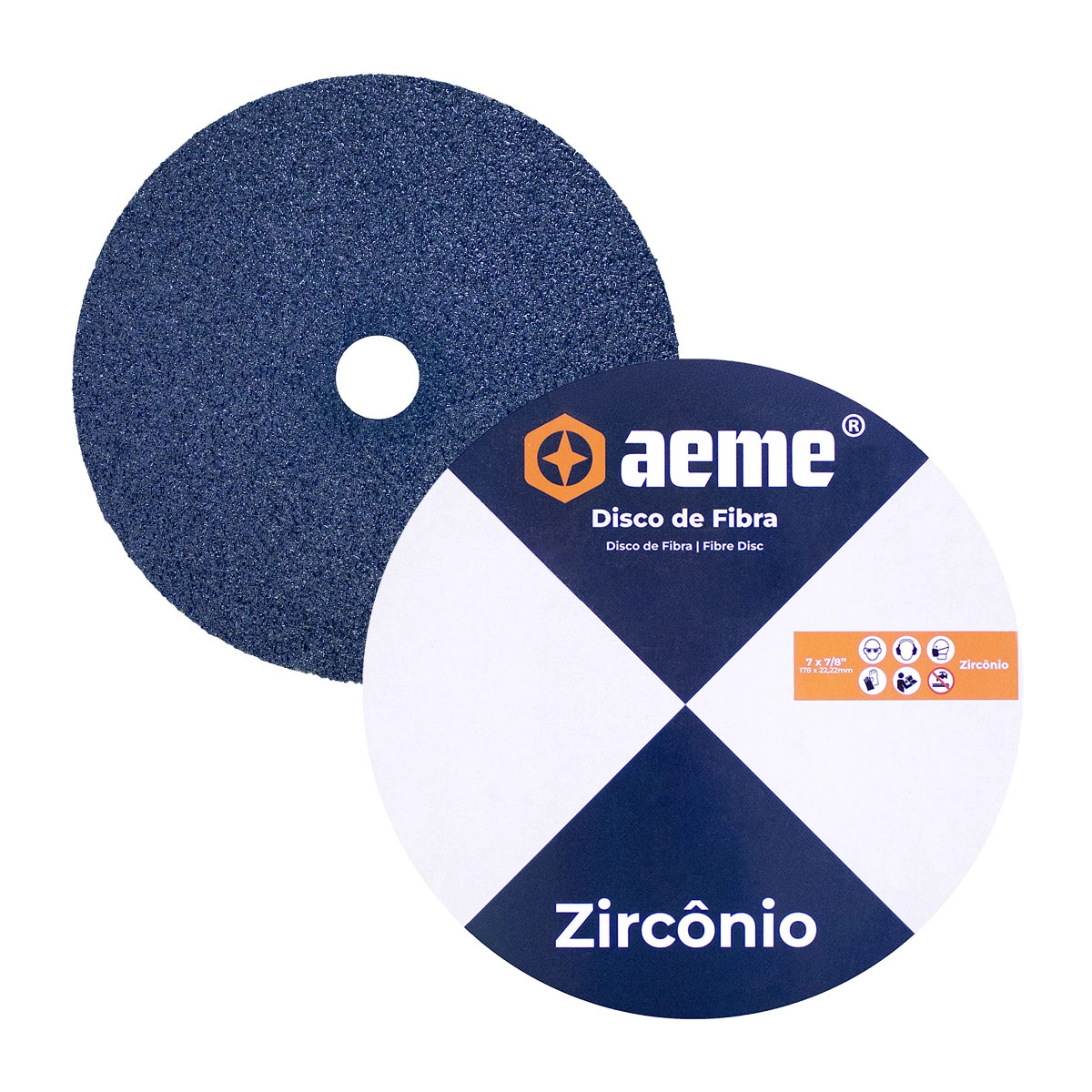 Disco Lixa Aeme Zircônio Extra 7" (180mmx22mm) - 36
