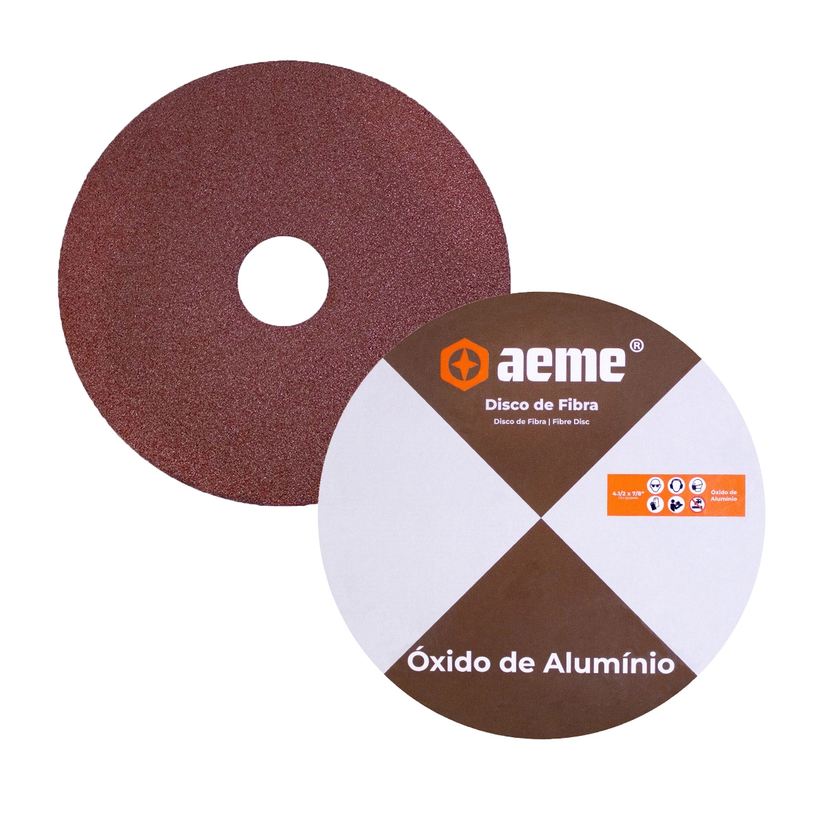 Disco Lixa Aeme Óxido De Alumínio Extra 4.1/2" (115mmx22mm) - 80