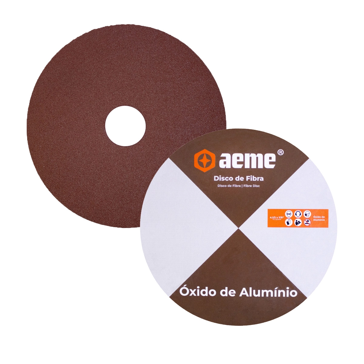 Disco Lixa Aeme Óxido De Alumínio Extra 4.1/2" (115mmx22mm) - 120