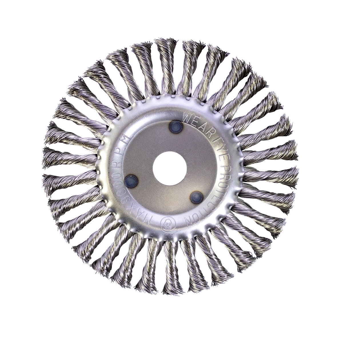 Escova Aço Inox Circular Trançada Aeme 7x1/2x7/8 (180x12.7x22.22)
