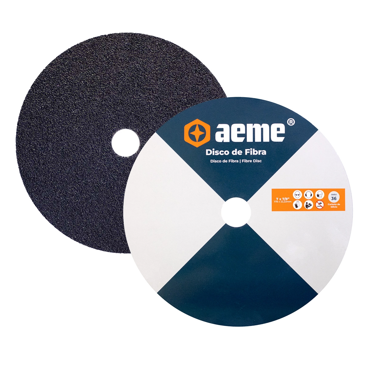 Disco Lixa Aeme Carbeto De Silício Extreme 7" (180mmx22mm) - 36