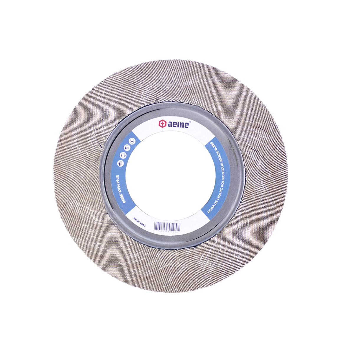 Roda De Lixa Pg Polikontour 200x36x58 - 320