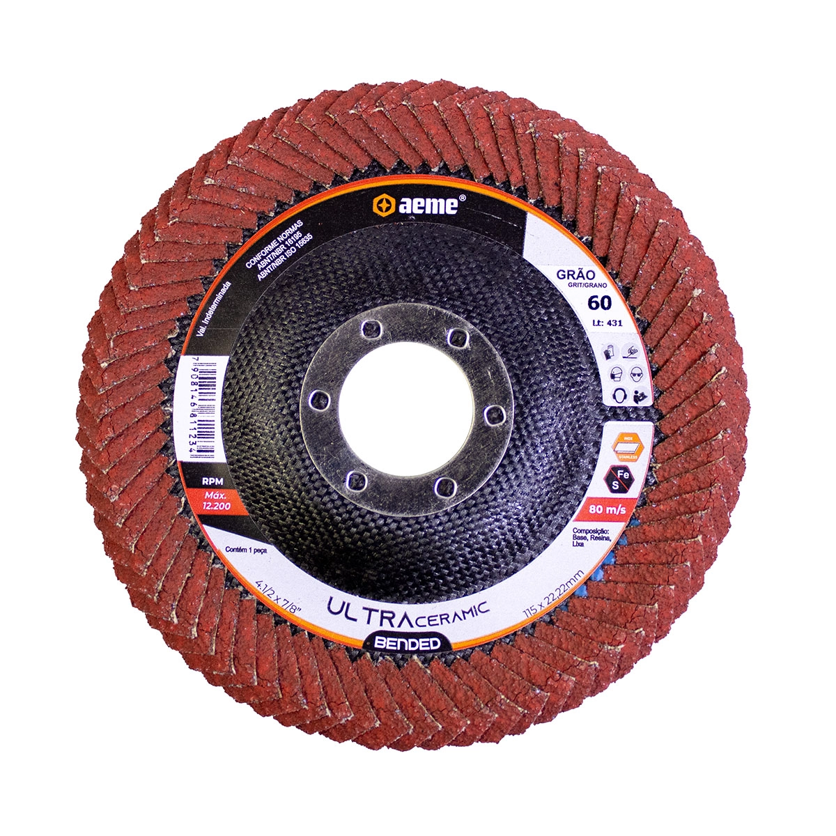 Disco Flap Aeme Ultra Ceramic Bended 4.1/2" (115mm) - 40