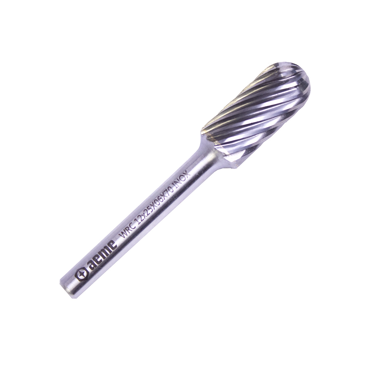 Lima Rotativa Cilíndrica Reta Abaulada Wrc 12x25x06x70 Inox Aeme