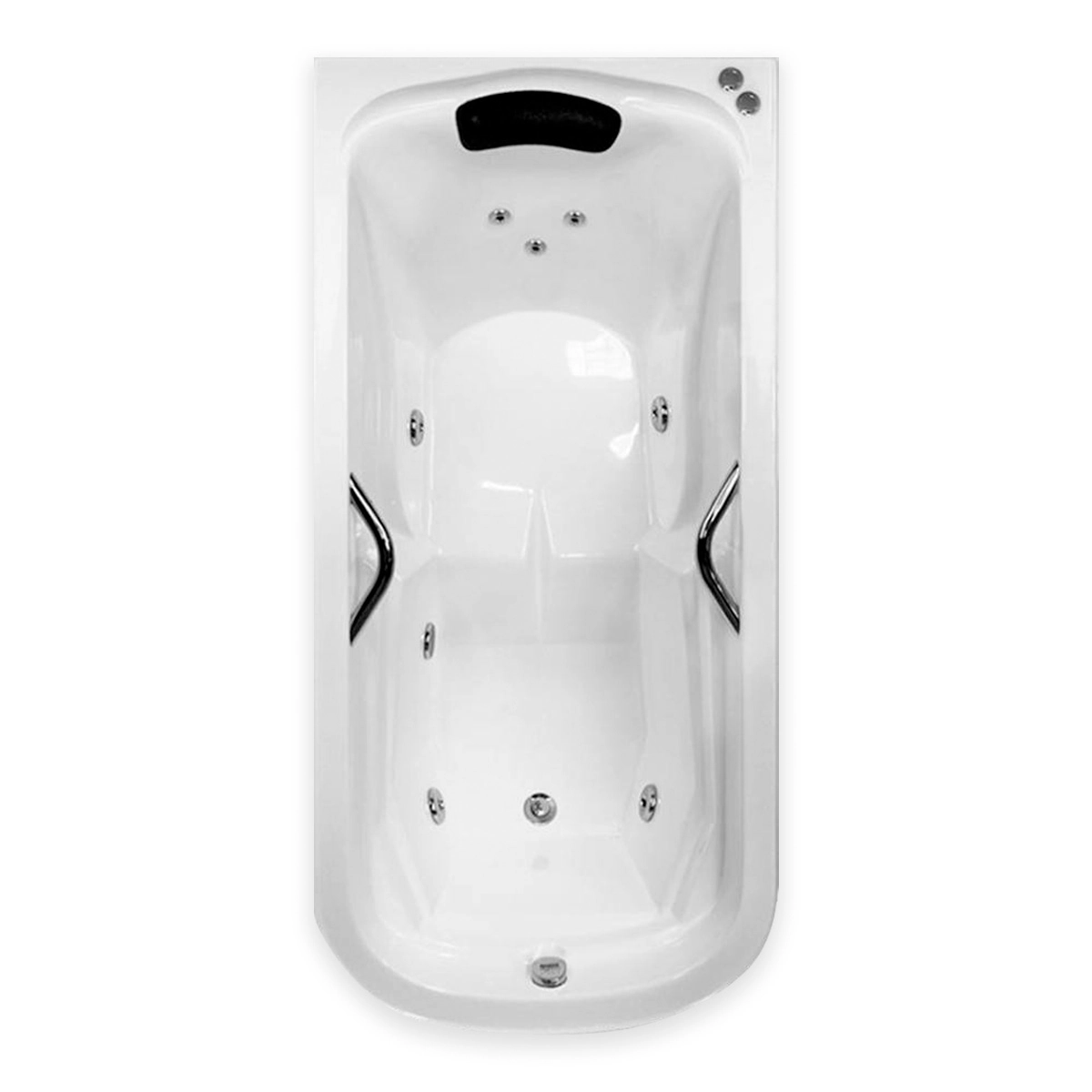 Banheira Retangular Excalibur COMPLETA com hidromassagem em acrílico | Só Banheiras