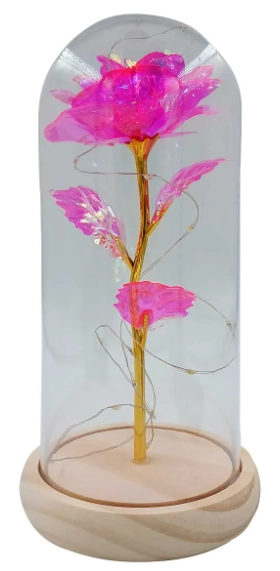 Luminaria Flor Artificial Un Led Color