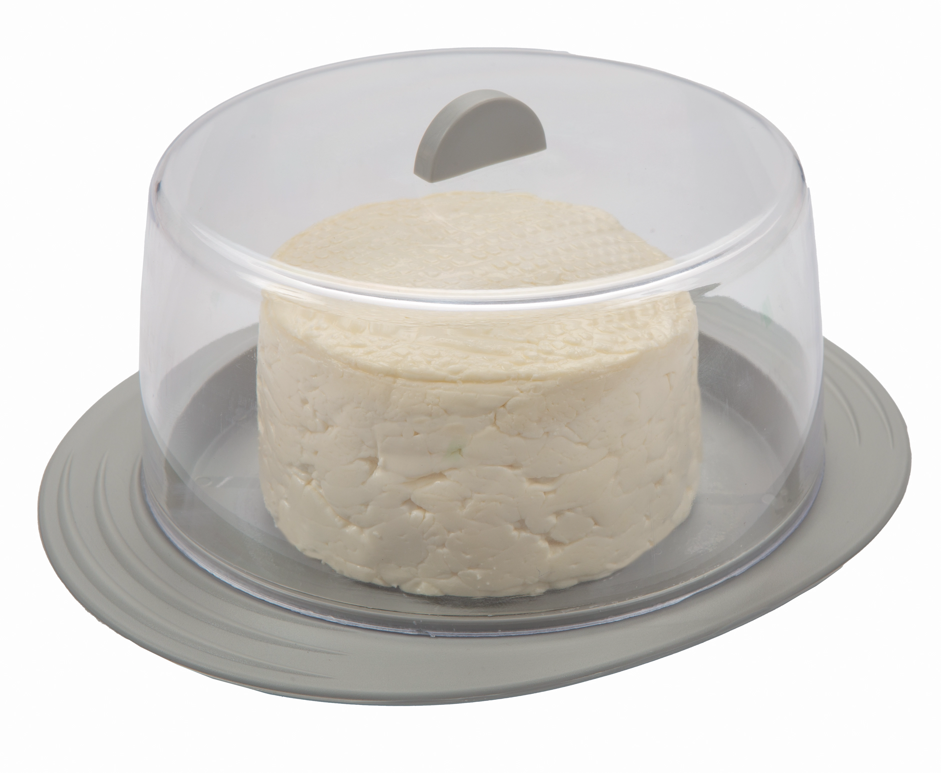 Porta Queijo Acrilico Cinza 0605 06 Plastutti