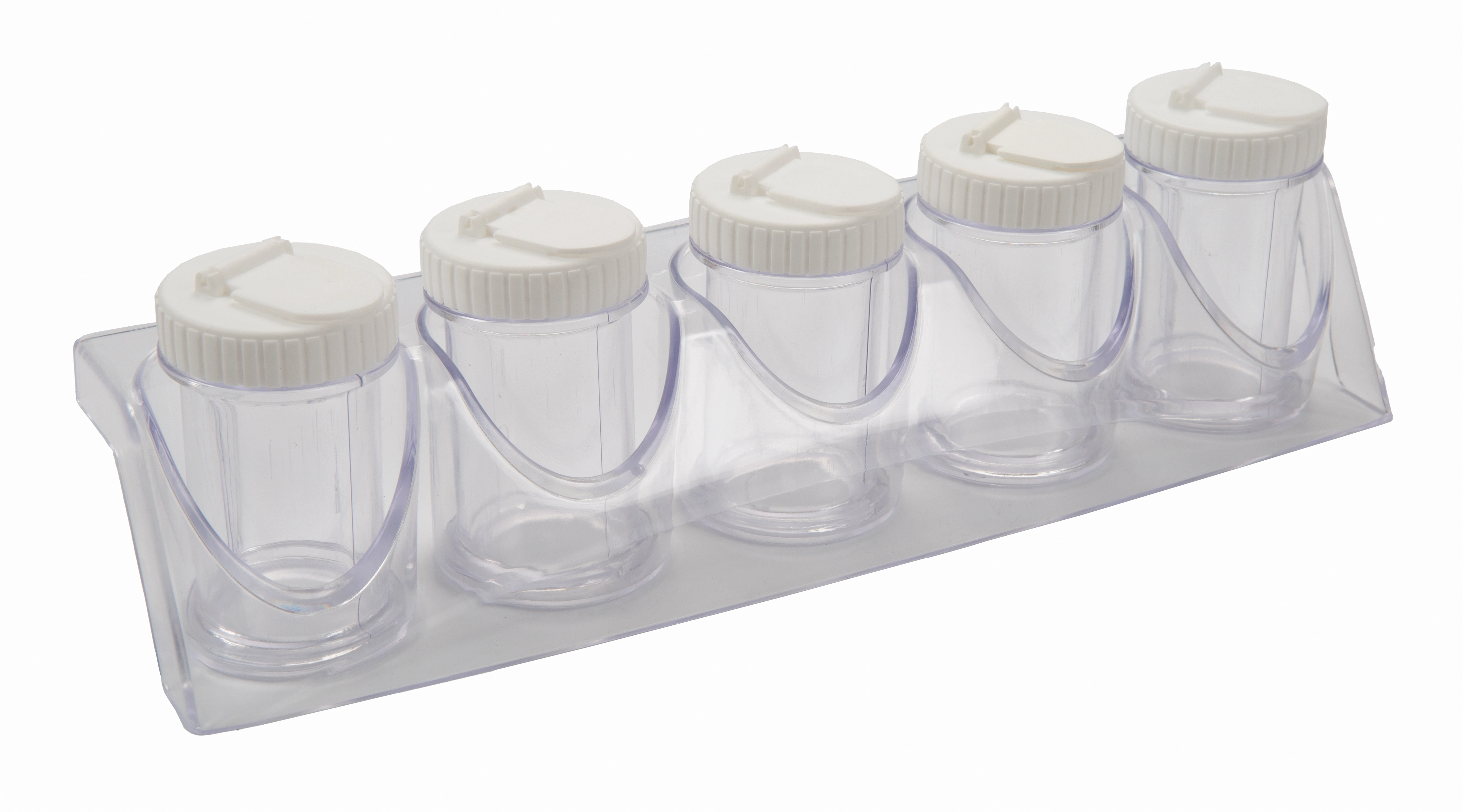 Jogo Porta Condimento Branco 6pcs 0468 01 Plastutti