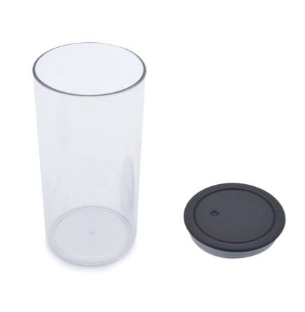 Pote Hermetico Slim Biscoito Preto 1400ml 528 02 Plastutti