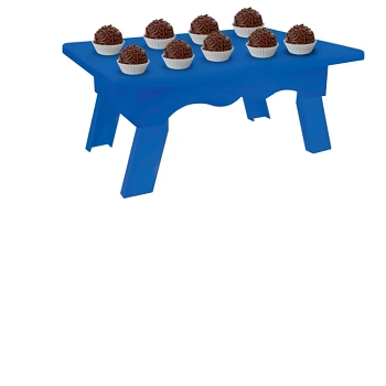 Mesinha Decorativa P Doces Azul Escuro C