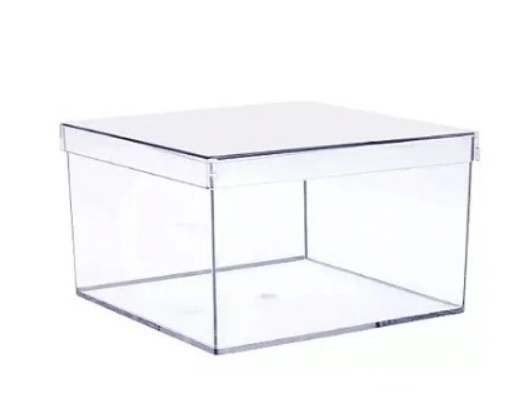 Caixa Acrilica Transp 15x15cm 4201026 Mirandinha