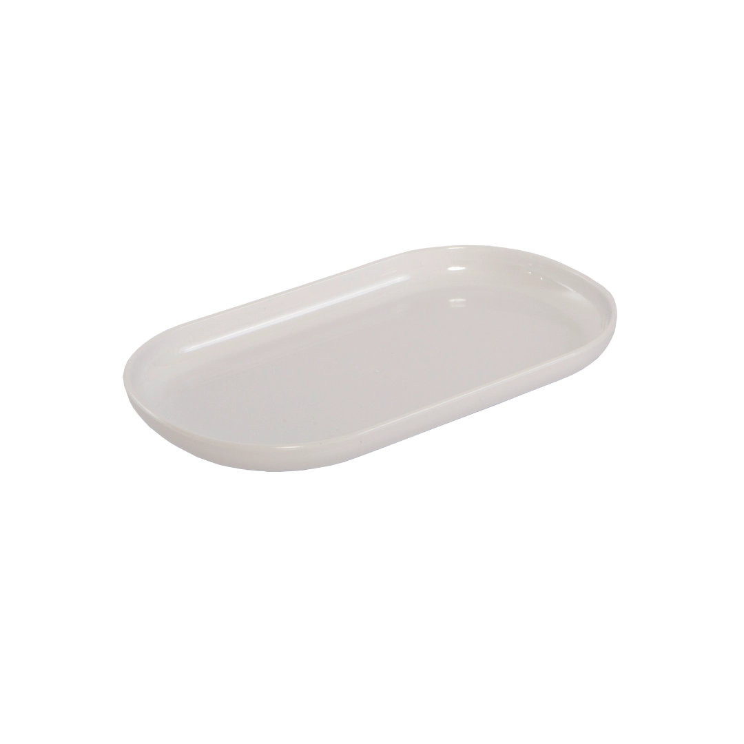 Bandeja Oval 220 X 130 Mm Branca