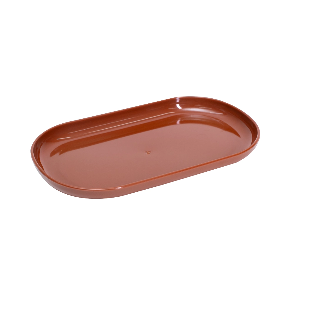 Bandeja Oval Marrom Rousset 220x130mm Mirandinha