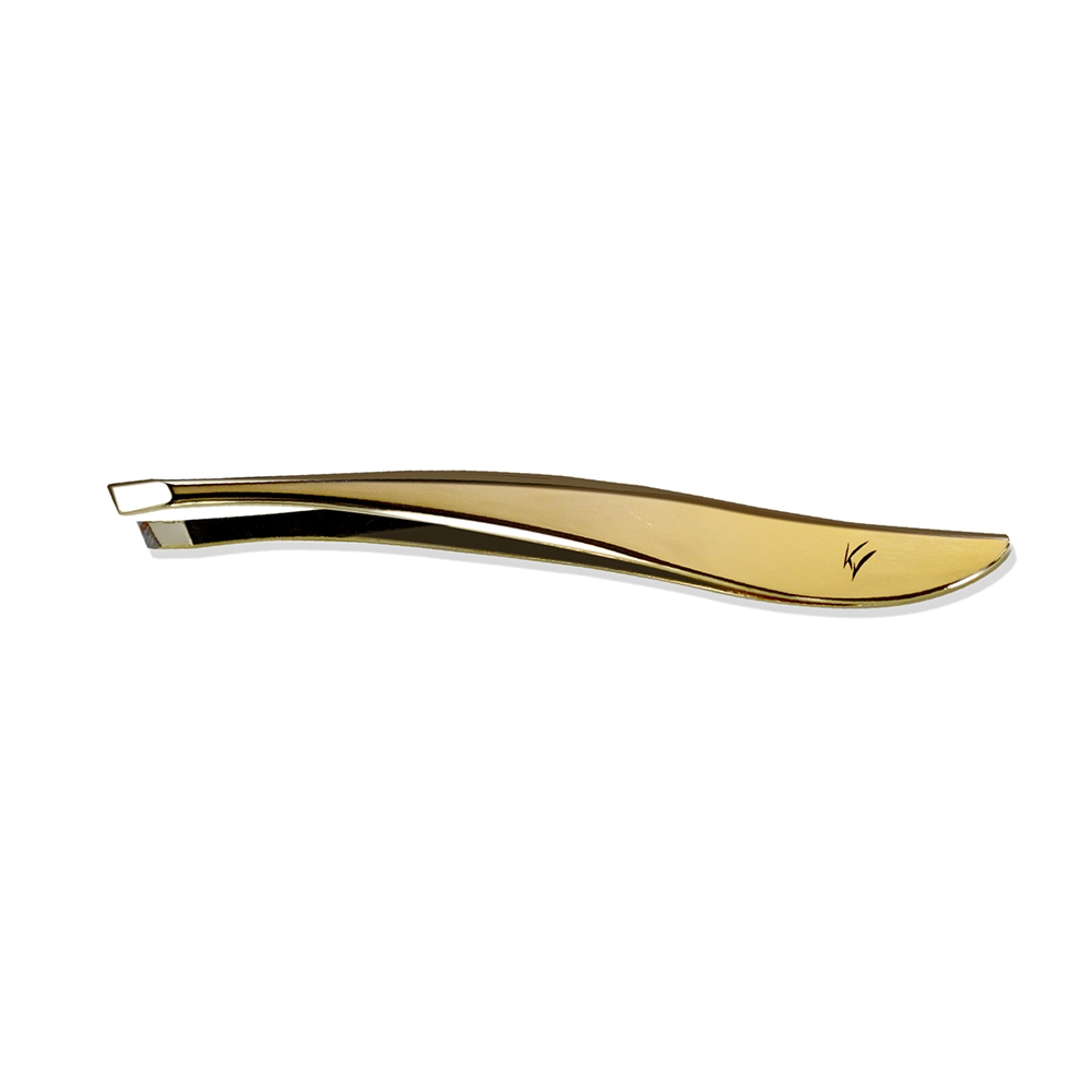 Pinca Klass Vough Profissional Chanfrada Dourada Anatomico 1un