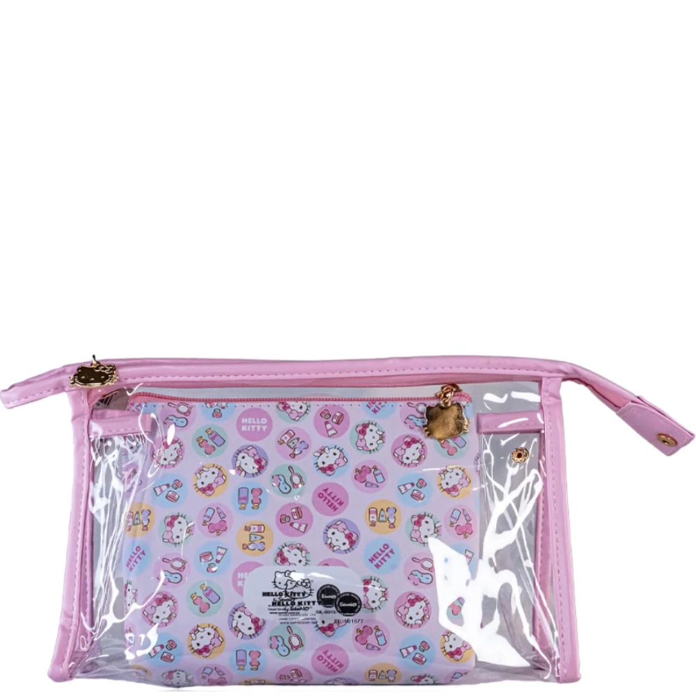 Kchk 03r Necessaire Rosa Hello Kitty 16x24x7 Cm Kchk 03r