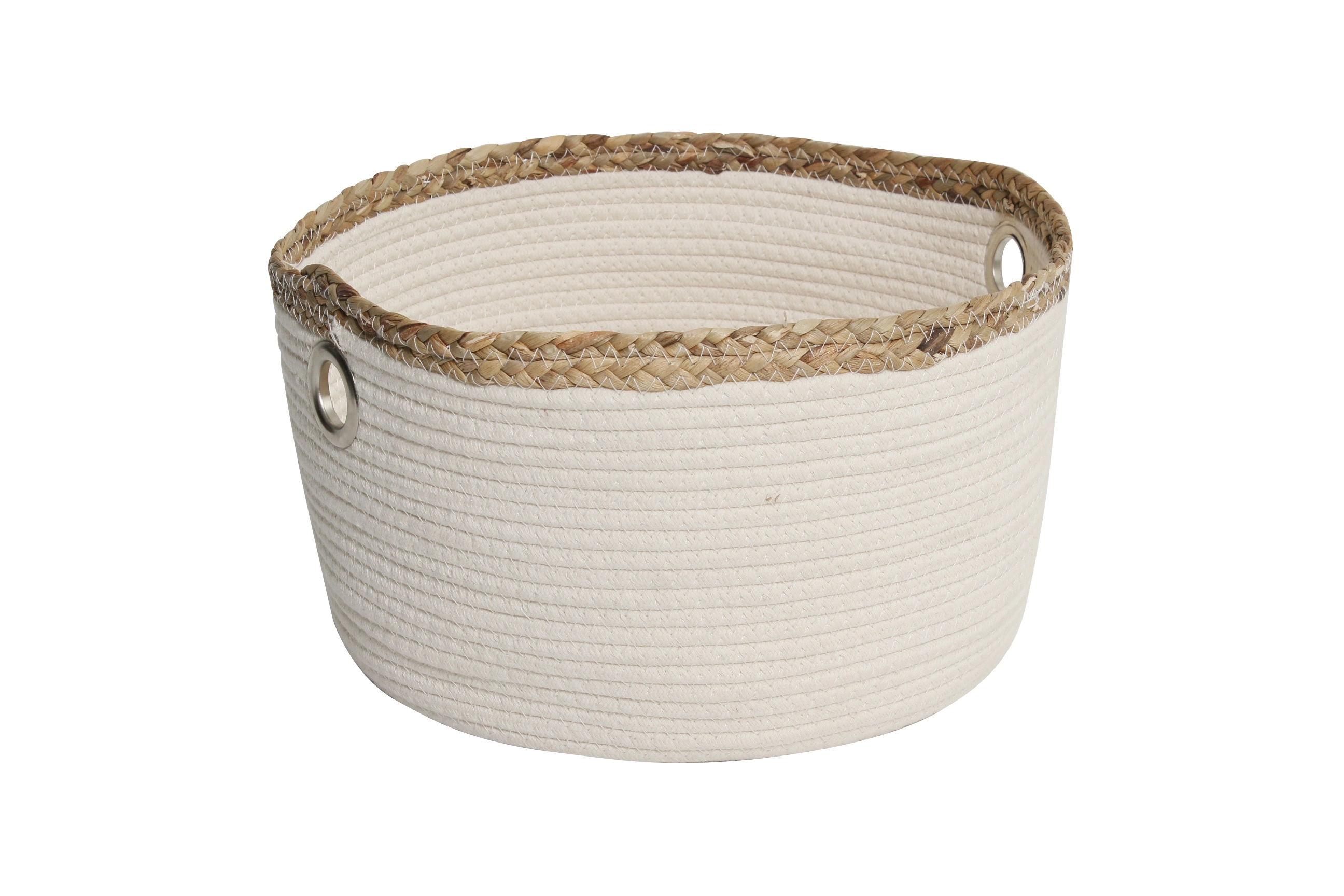 Cesto Algodao Borda Seagrass Mk012g Enjoy