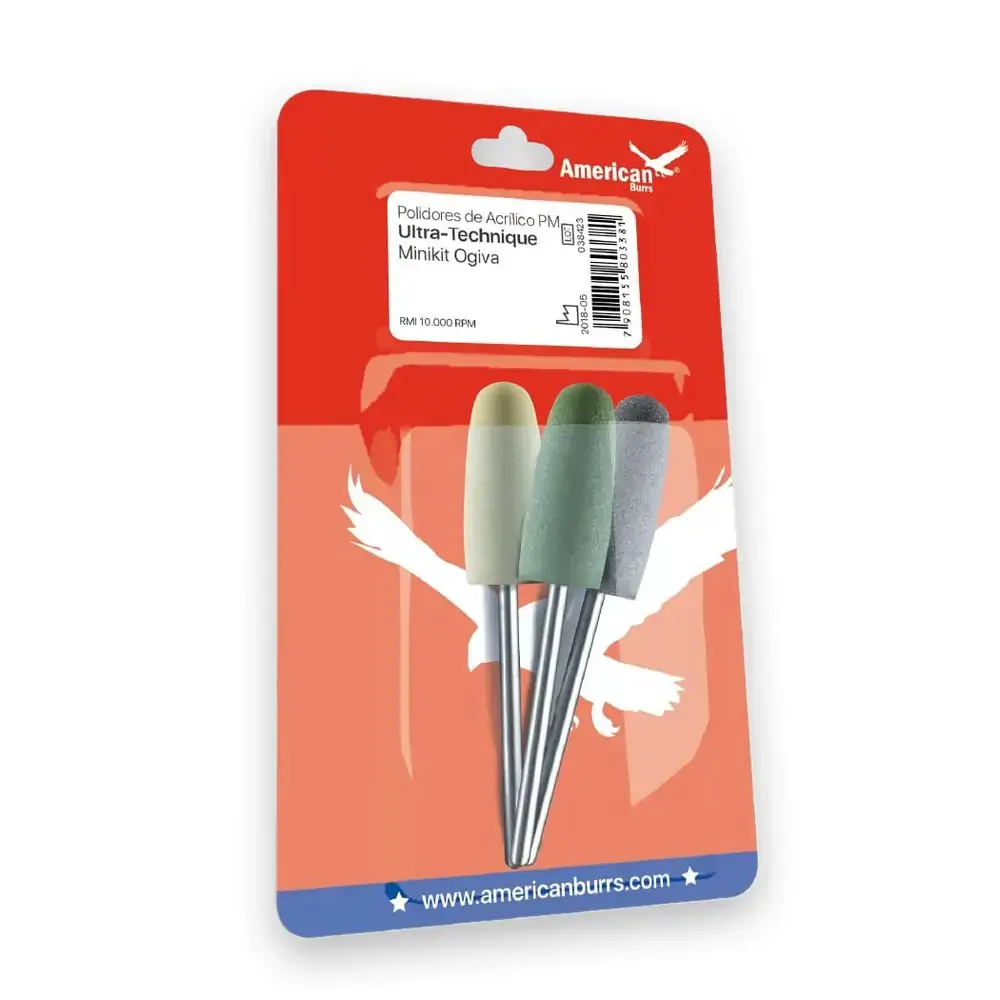 Polidor de Acrílico PM Mini Kit Ultra-Technique - American Burrs - 27.2025