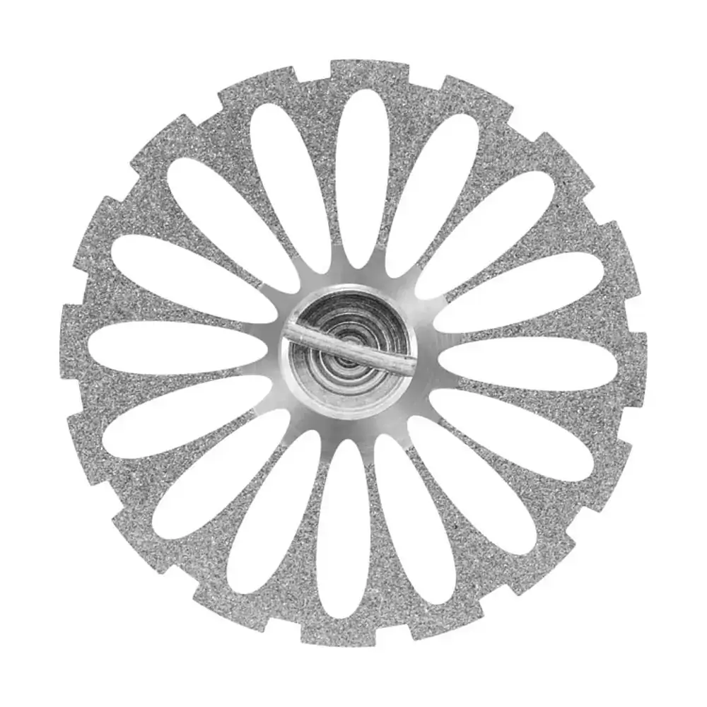 Disco Diamantado Dupla Face Total Canulado Serrilhado 22x0,20mm - American Burrs