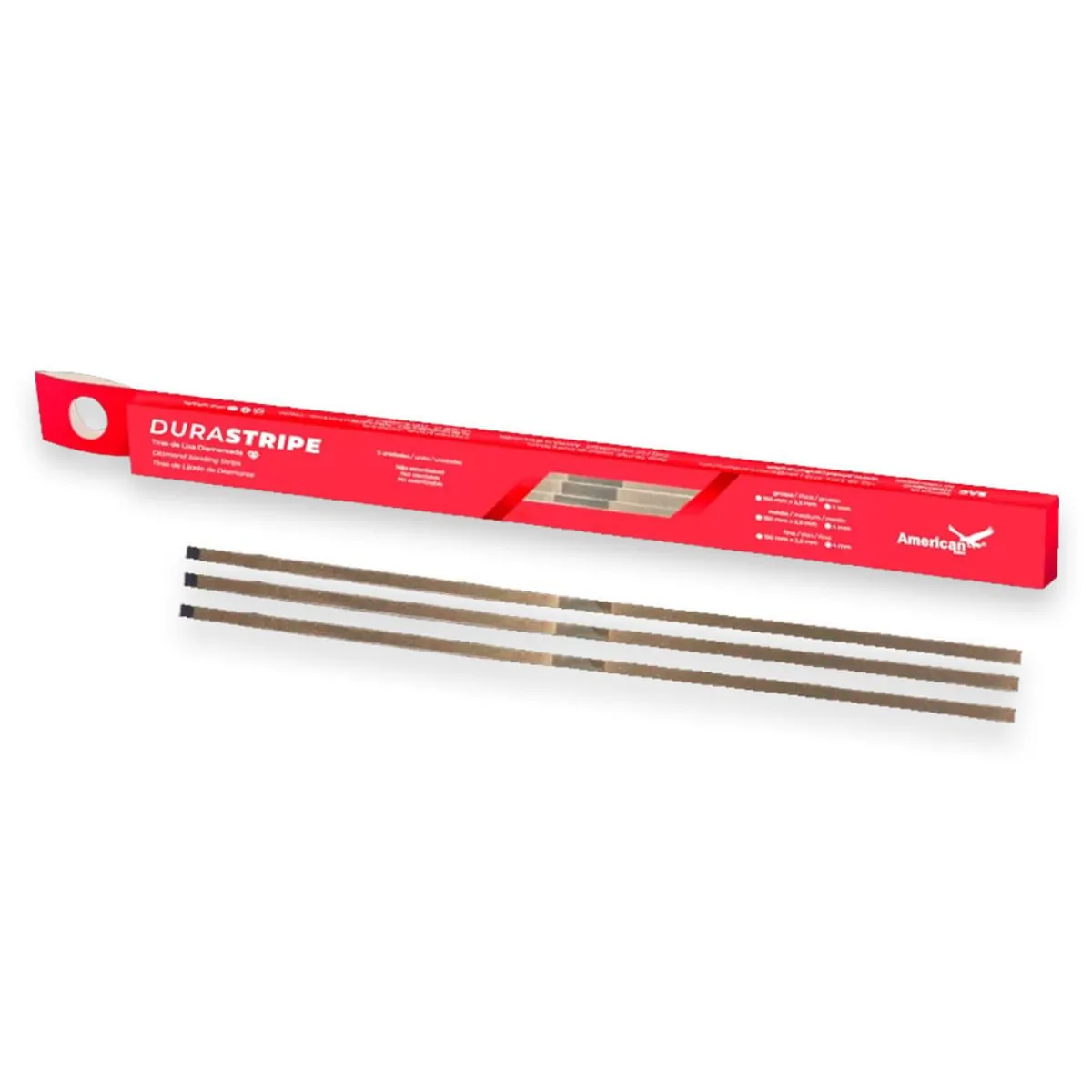 Tira De Lixa Diamantada Durastripe Monoface Fina com 5 - American Burrs - Tira De Lixa Diamantada Du