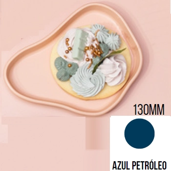 Bandeja Organica 130mm Azul Petroleo So Boleiras