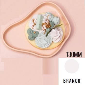 Bandeja Organica 130mm Branco So Boleiras
