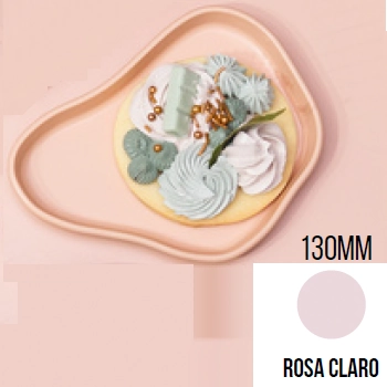 Bandeja Organica 130mm Rosa Claro So Boleiras