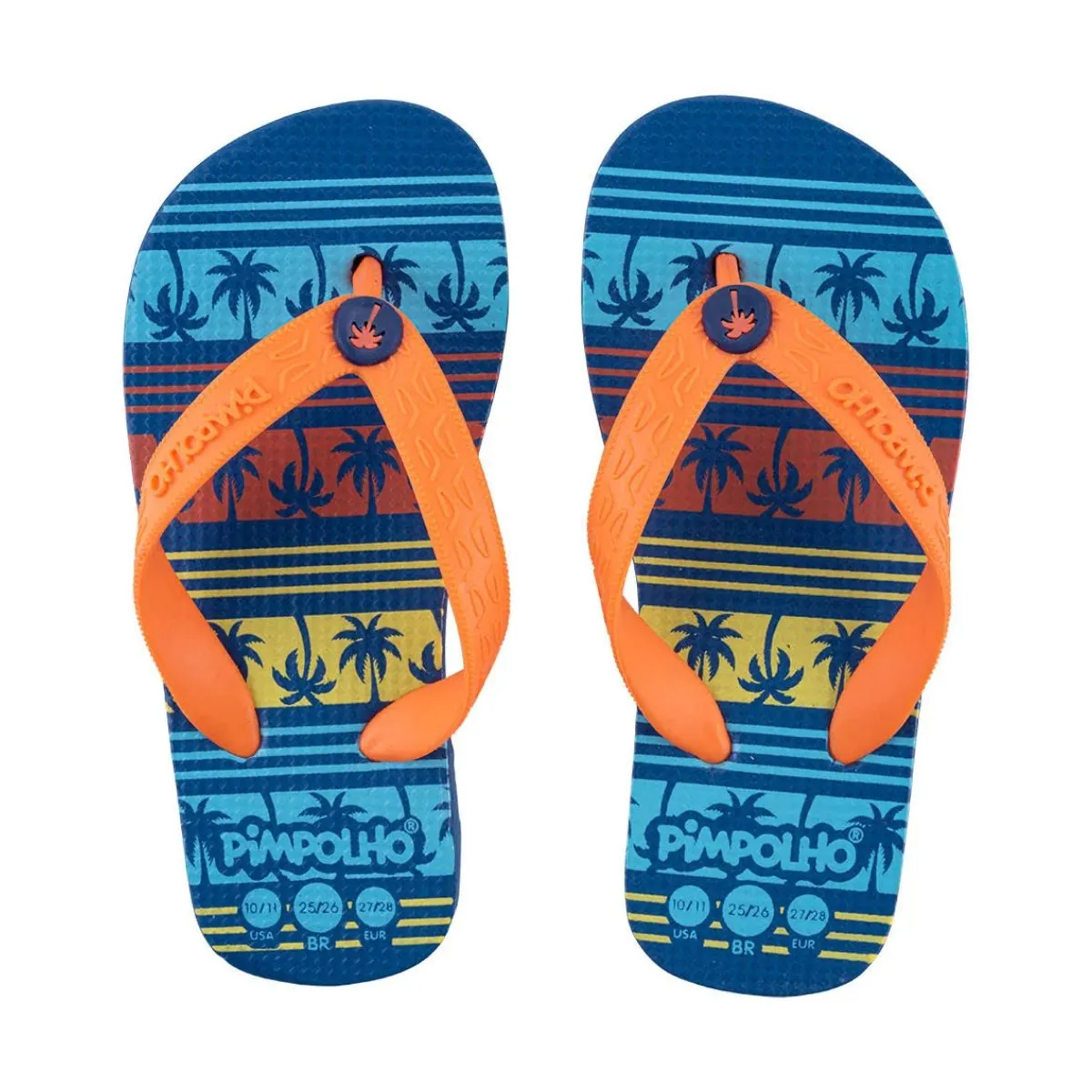 Chinelo Infantil Laranja Tamanho 24 Pimpolho