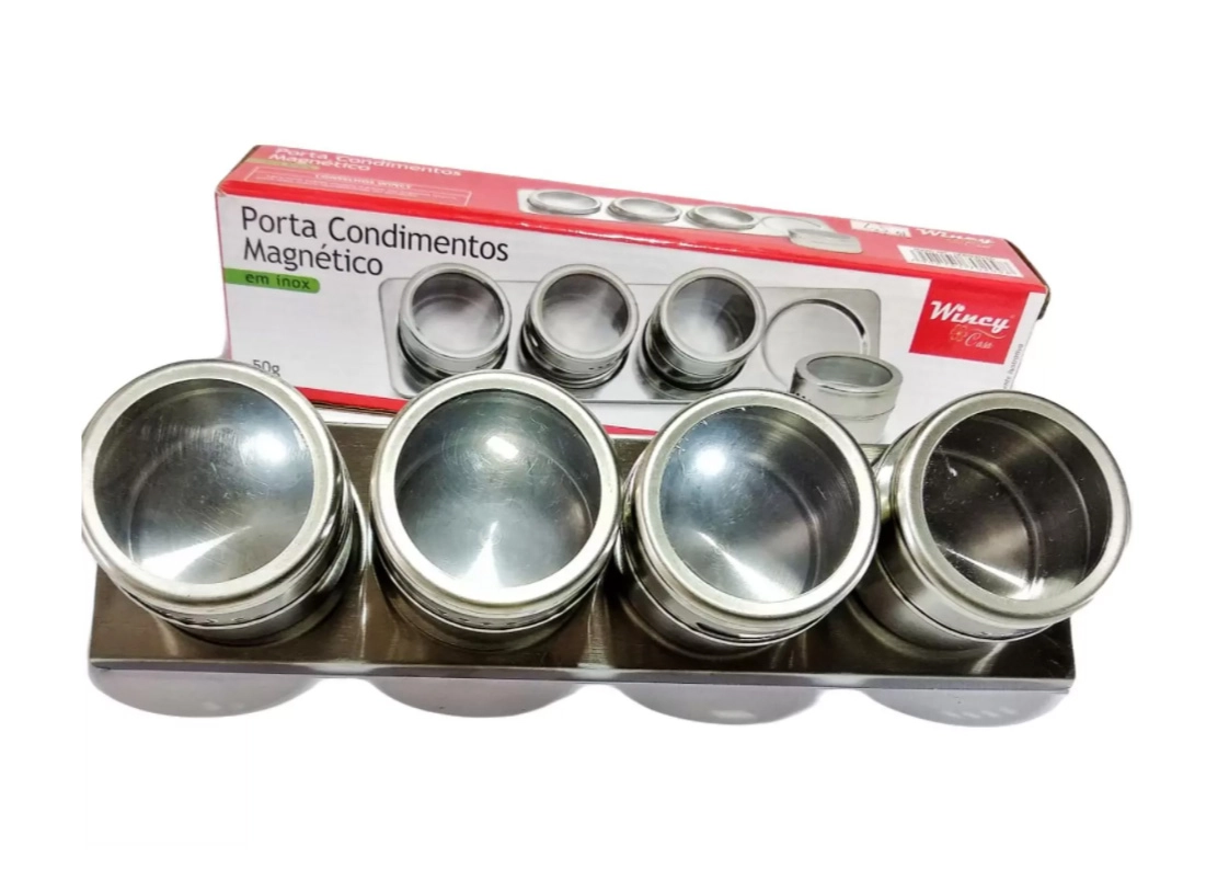 Porta Tempero Inox 50g