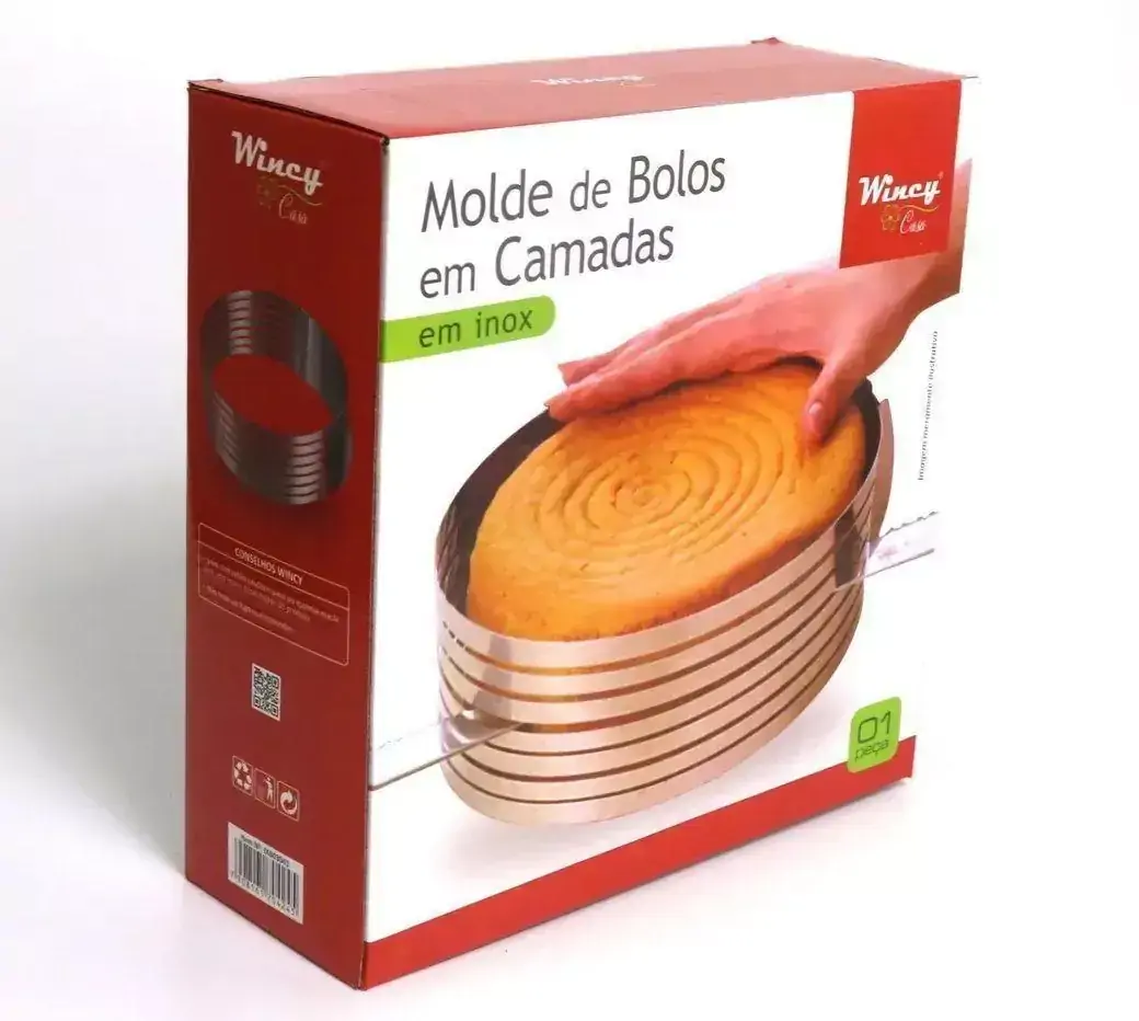 Fatiador De Bolo Molde Bolos Em Camadas Aro Inox