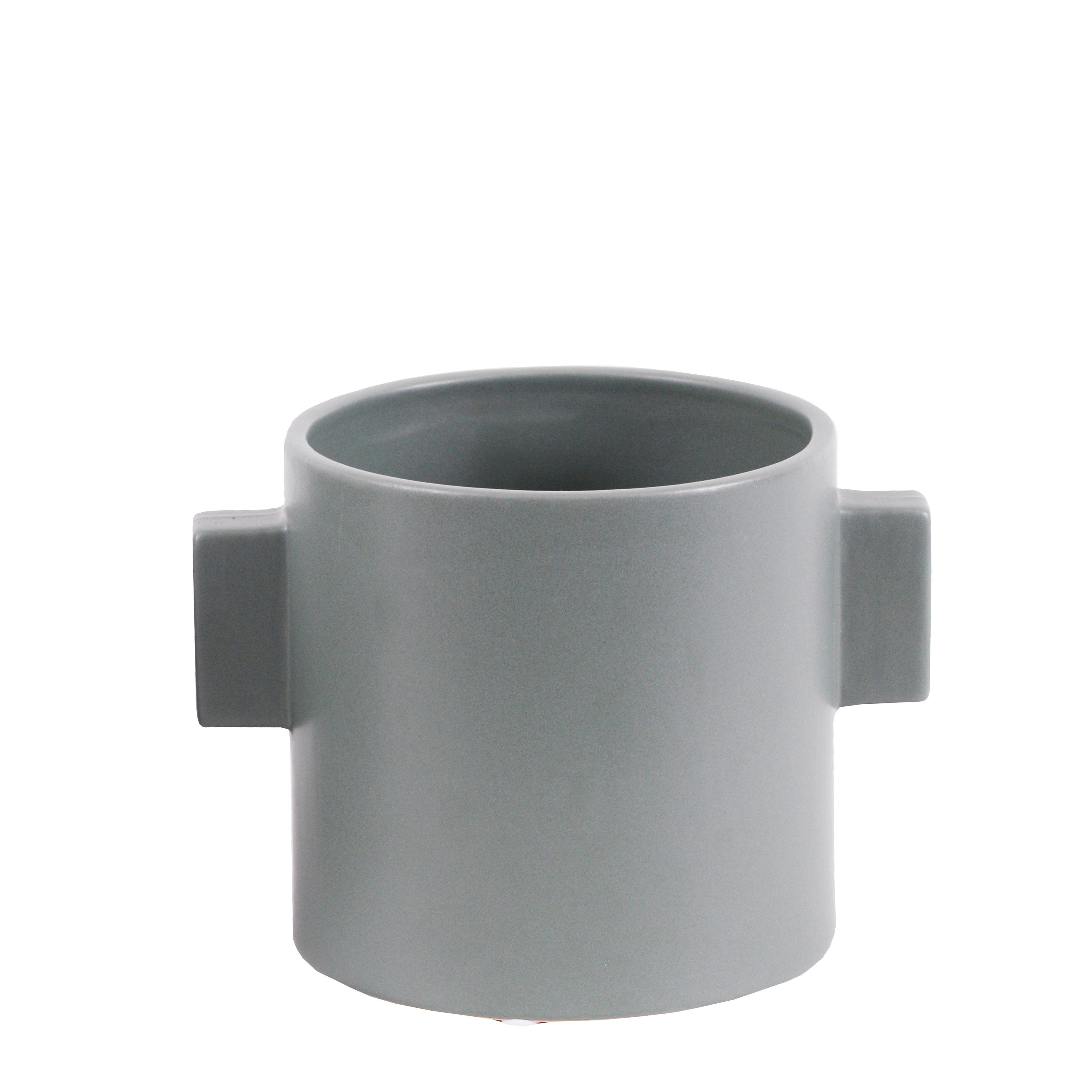 Cachepot Ceramica Oreilles Verde 18x14cm Def01055 Mai Home