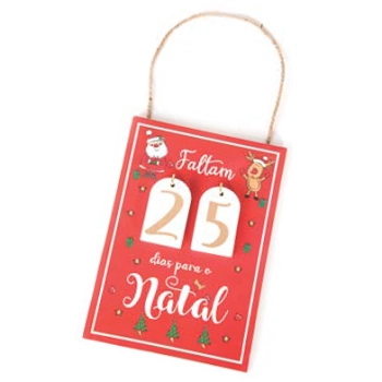 Enfeite Placa Contagem Regressiva 20x14cm Nta01007