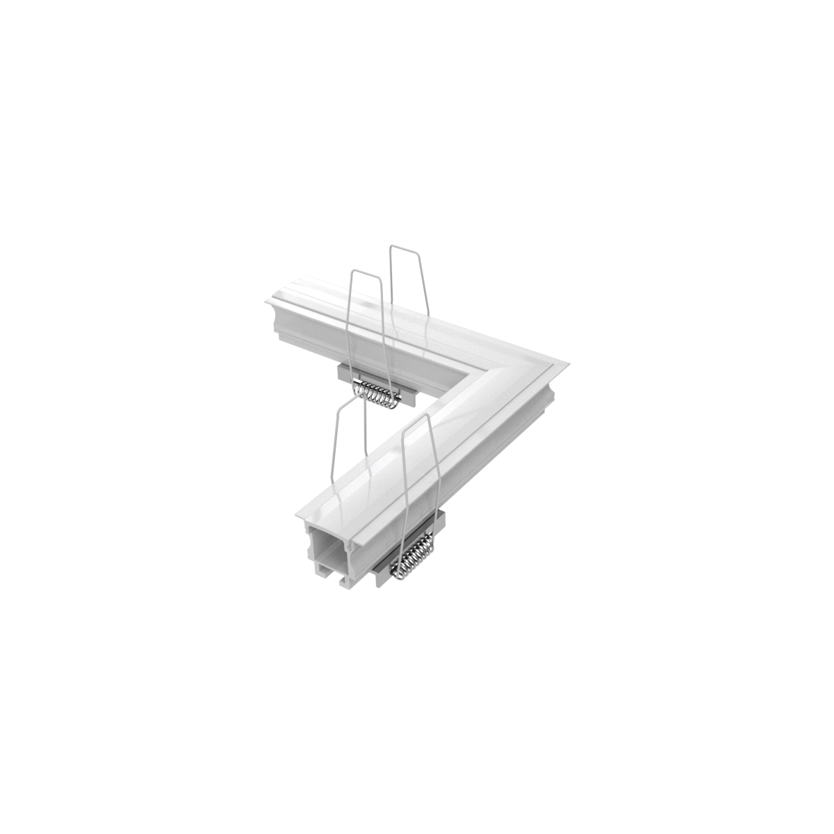 Conector para Perfil Fino Branca Embutir Luminatti
