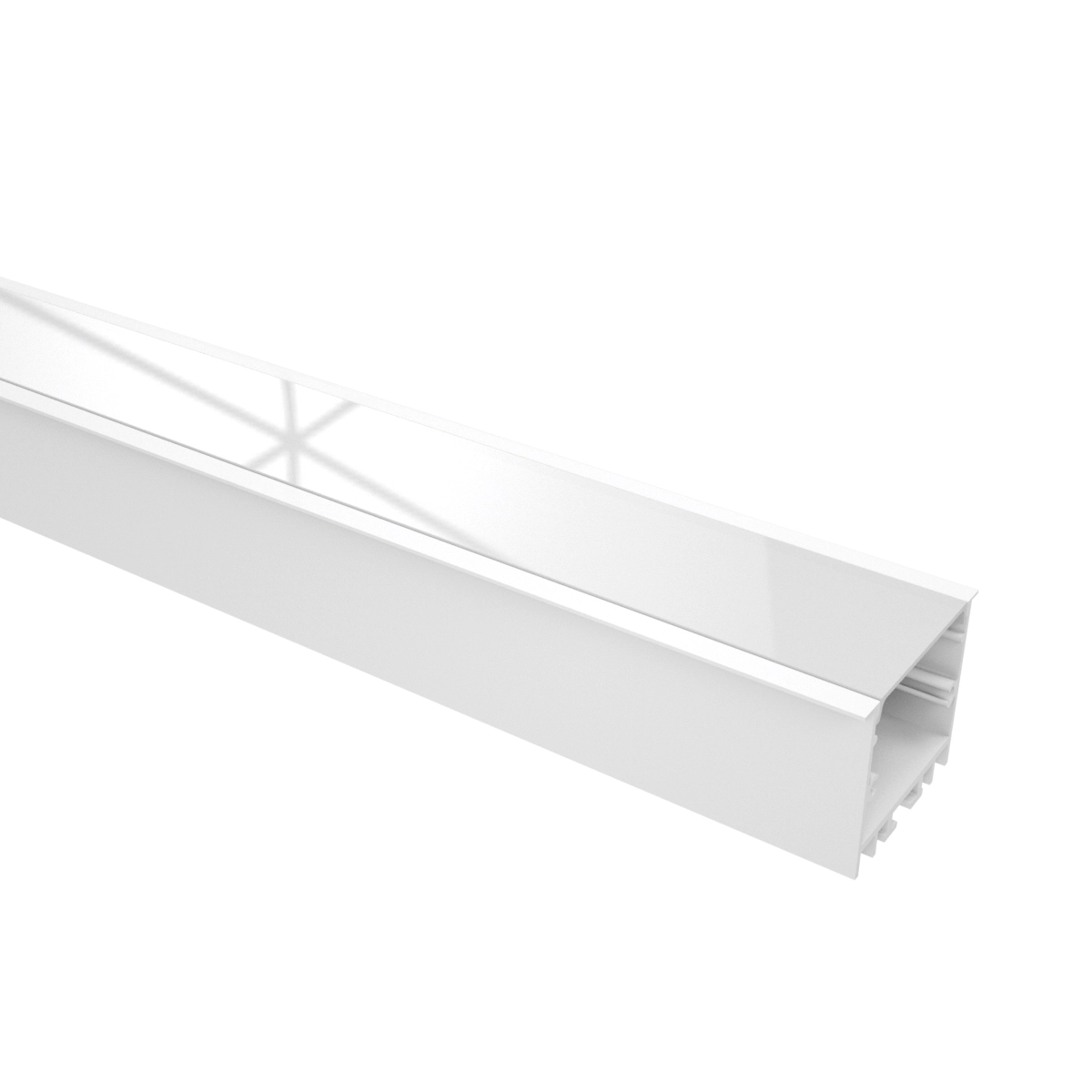 Perfil de Led Embutir LM988 Alumínio Branco 2,58cm x 1m Luminatti