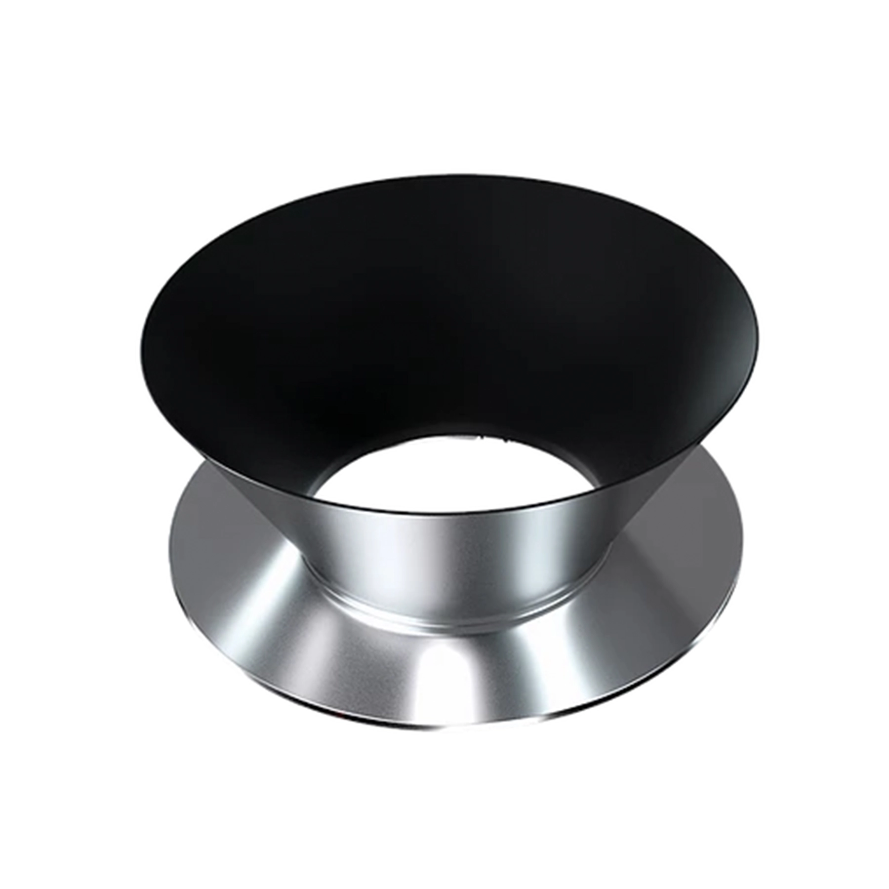 Interno de Plafon 1 Lâmpada Preto Plástico Luminatti