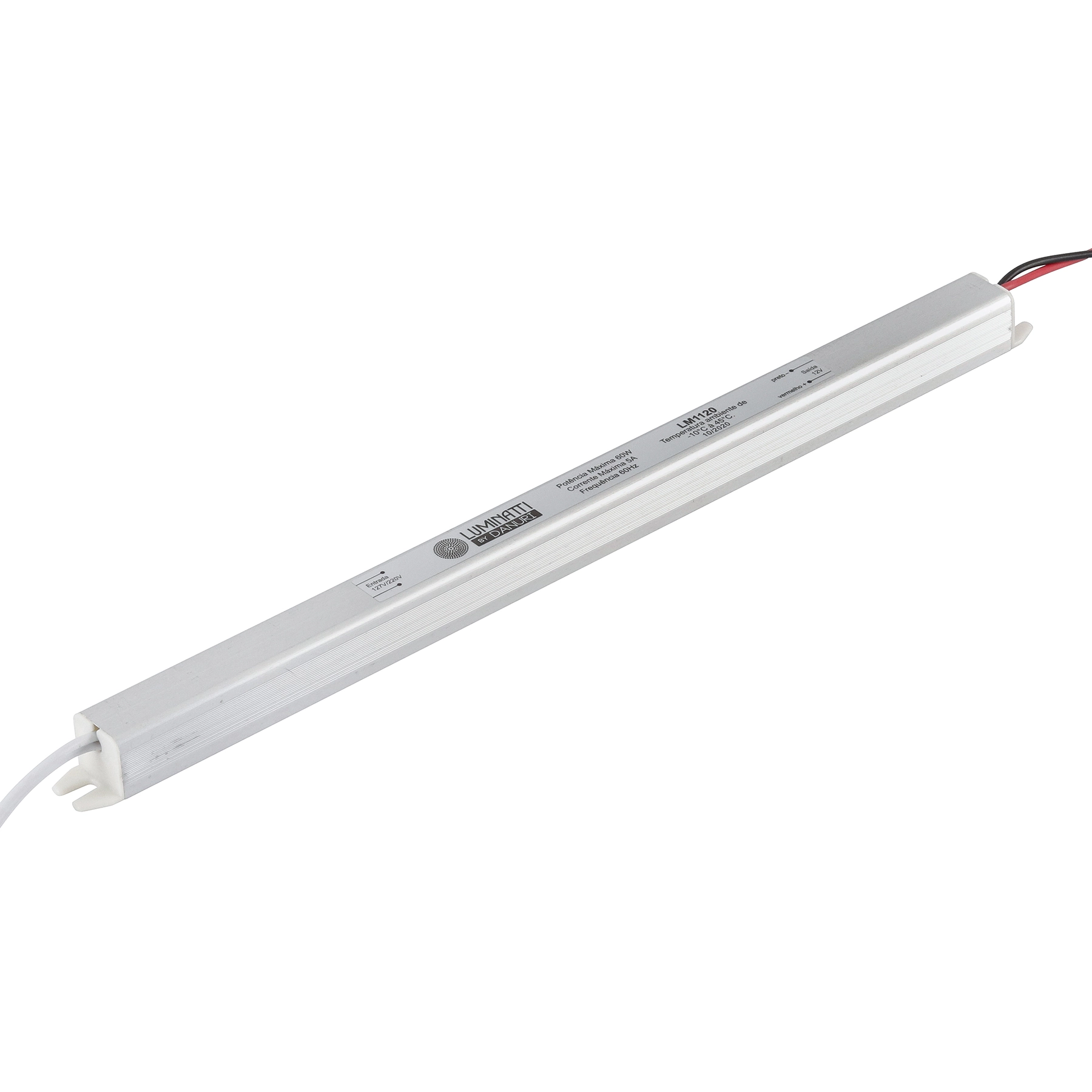 Driver P/fita Led 60w Slim 12v Luminatti
