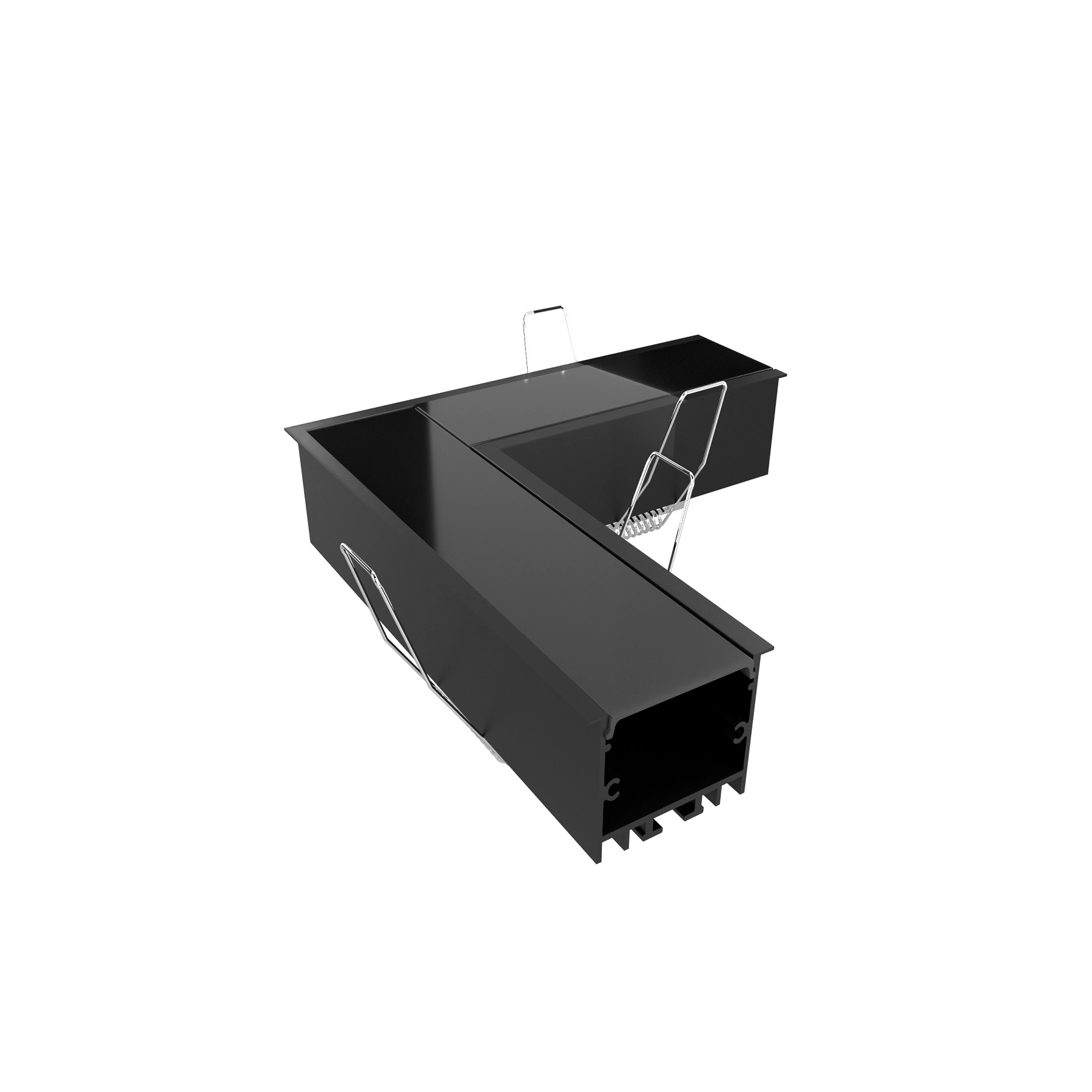 Conector para Perfil de Embutir Largo Joelho Luminatti