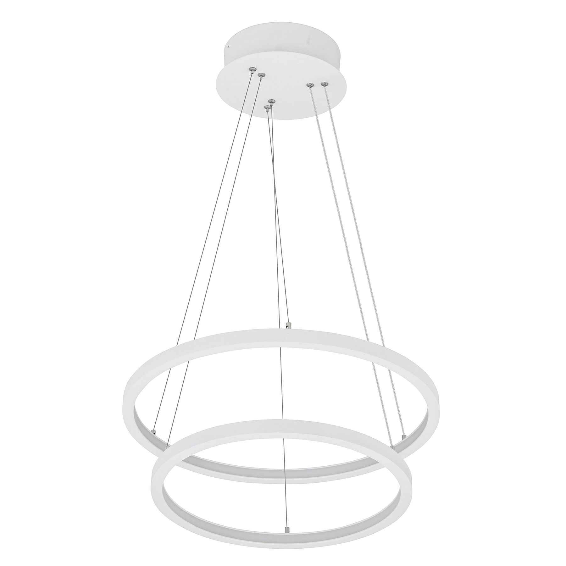 Pendente Redondo com LED Metal Branco Orluce
