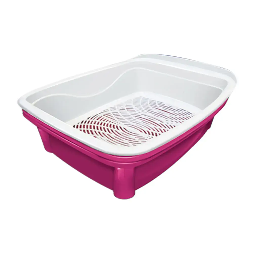 Banheira Classic Plus Furacão Pet Para Gatos Rosa